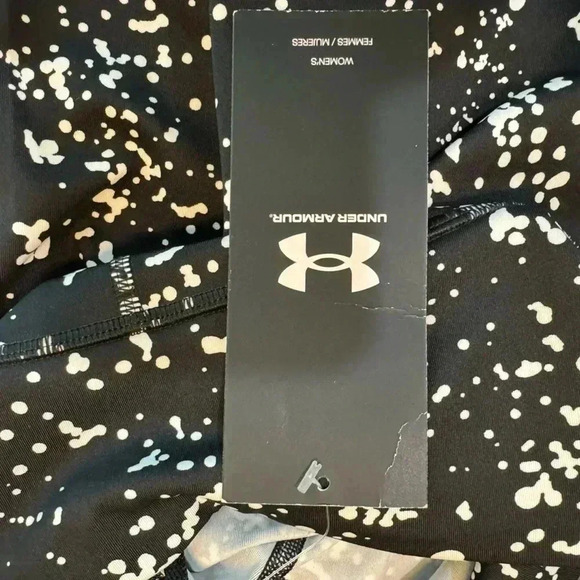 UnderArmour Black and White Print Compression Capri Leggings - Size M & XS - Picture 8 of 12